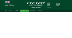 Desktop Screenshot of colonysupplycenter.com