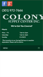 Mobile Screenshot of colonysupplycenter.com